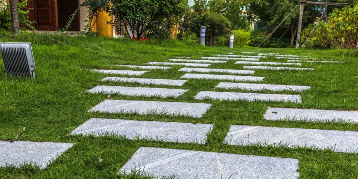 jardim com pedras