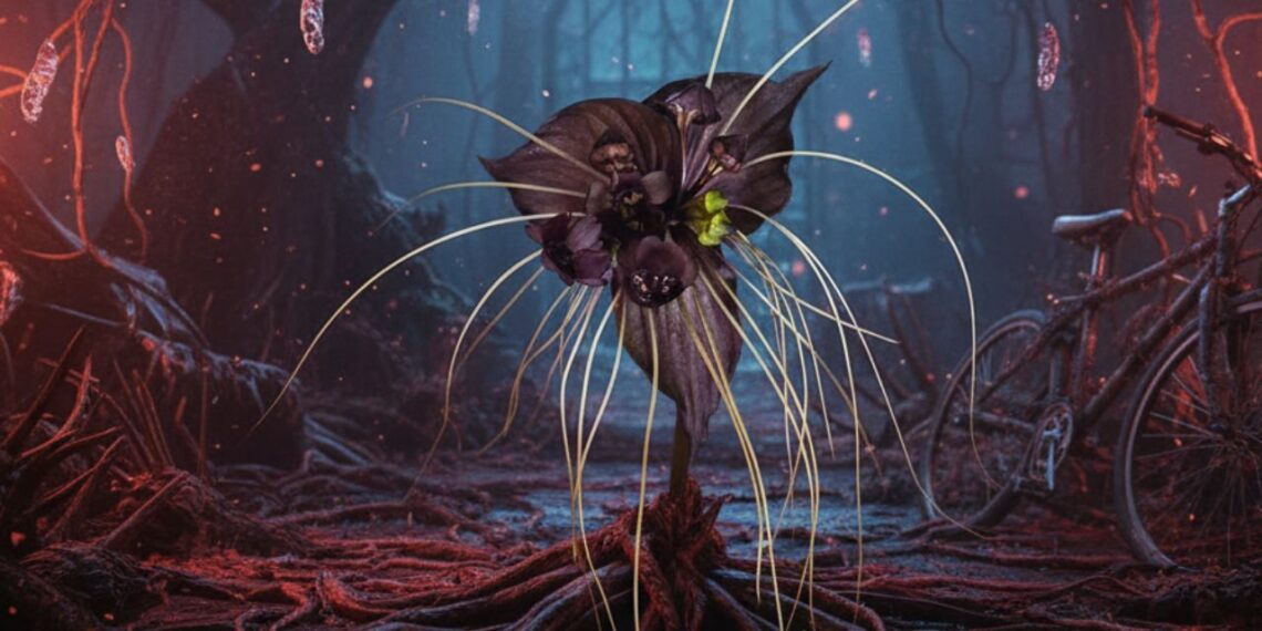 Flor-morcego: a exótica Tacca chantrieri que parece ter saído do Mundo Invertido de Stranger Things