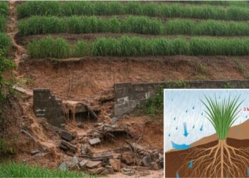 Como uma planta de raiz de três metros consegue fazer o que muros de contenção não fazem